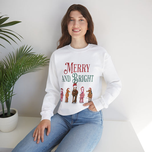 "Merry and Bright" Crewneck Sweatshirt