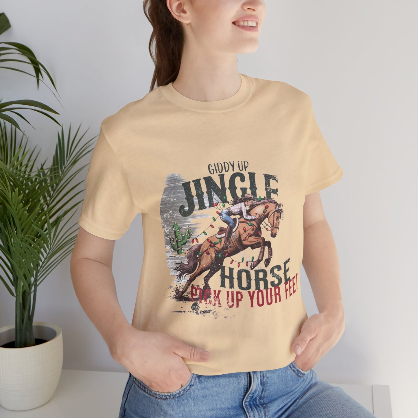 "Jingle horse, Pick up Your Feet" Short Sleeve Tee